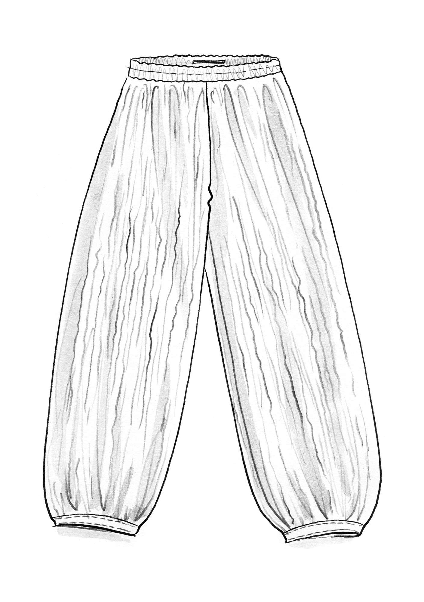 Pantalon en écocoton/lin naturel