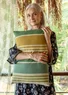 “Ecuador” organic cotton cushion, with filler cushion (salvia One Size)