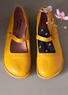 Babies en cuir nappa (ocre doré 38)