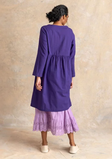 Robe tissée ”Vendela” en coton biologique - ciel nocturne