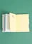 Notesbog "Brush" af stofbeklædt papir (vit En størrelse)