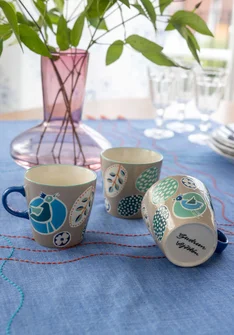 “Nest” ceramic mug - dark natural