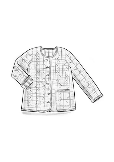“Kerala” reversible checked organic cotton jacket - parrot red