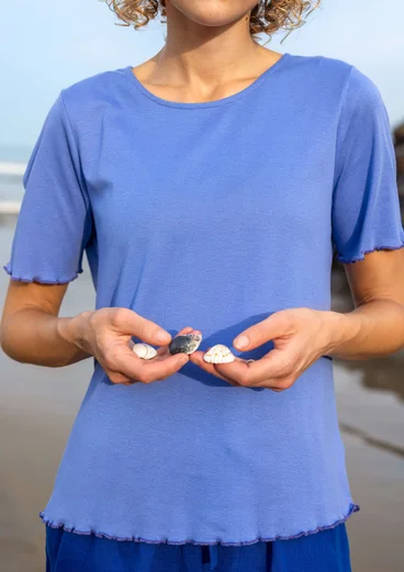 Top "Drop" en coton biologique - lotus bleu