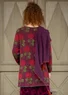 “Mårbacka” cardigan in organic/recycled cotton (aubergine XL)