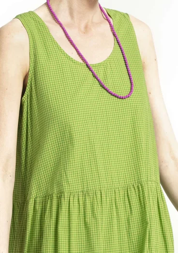 Robe "Check" en tissu de coton biologique - cigale