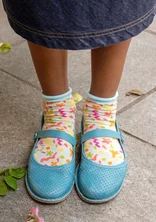 Lave sokker «Claire» i økologisk bomull - vanilje