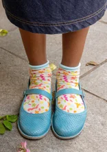 Lave sokker «Claire» i økologisk bomull - vanilje