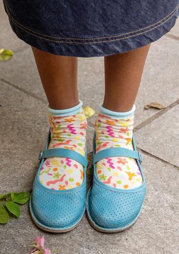 “Claire” low-cut, organic cotton sock - vanilla