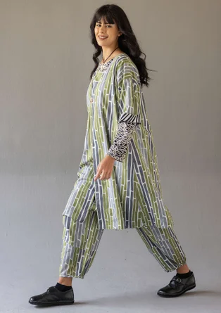 Hose „Bamboo“ aus Bio-Baumwollgewebe - vanille