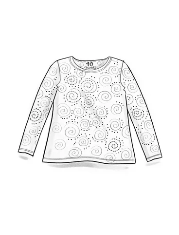 “Ada” jersey top in lyocell/spandex - himmelsbl