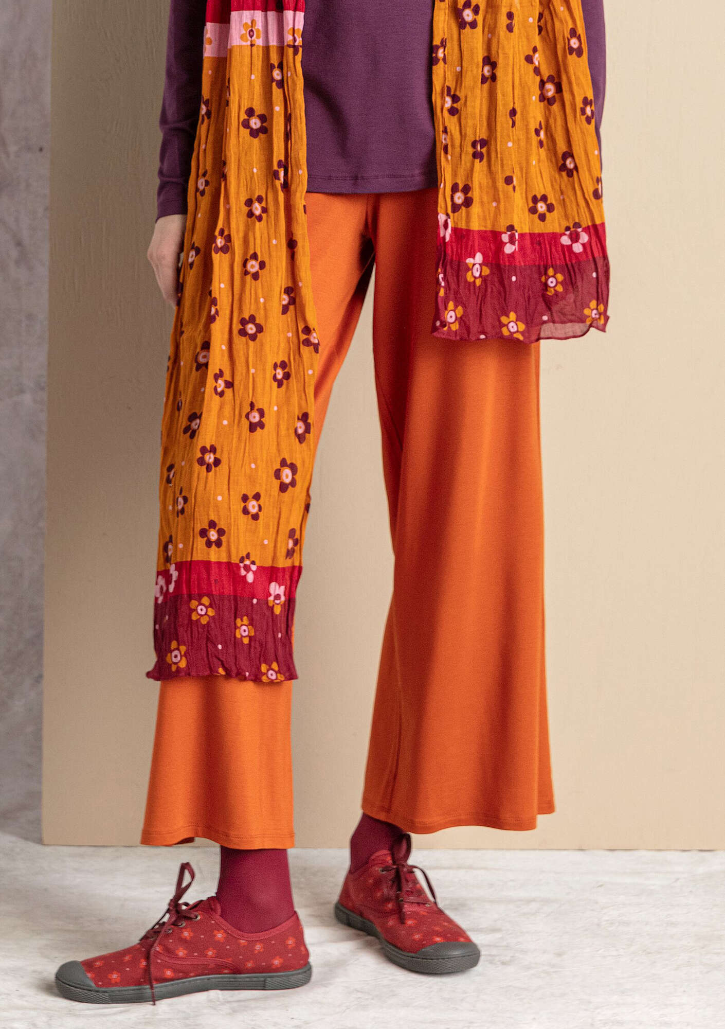 Jersey pants in lyocell/spandex henna thumbnail