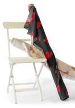 Tuch Strawberry, 5 m - schwarz