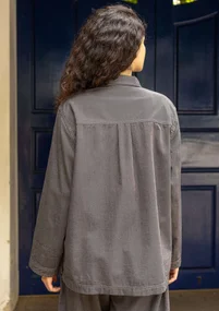 Webjacke „Ines“ aus Bio-Baumwolle - grafit