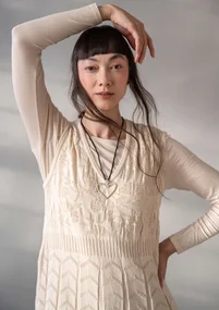 Strickkleid „Raya“ aus Bio-Baumwolle - ungefärbt