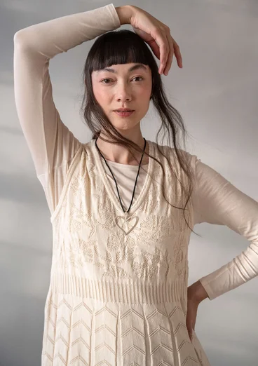Strickkleid „Raya“ aus Bio-Baumwolle - ungefärbt
