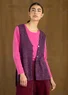 “Lush” knitted wool waistcoat (allium M)