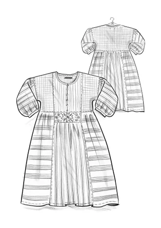 “Sofia” woven organic cotton dress - black