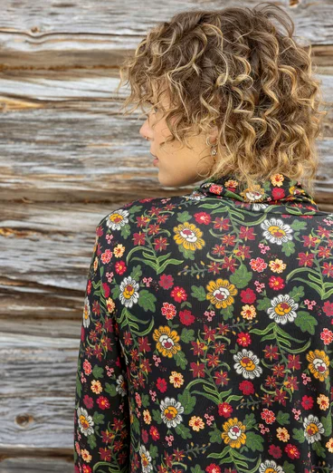 Top "Rosebay" van lyocell/elastaan - zwart