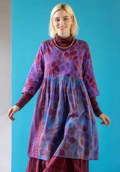 “Paris” woven organic cotton dress - blackberry