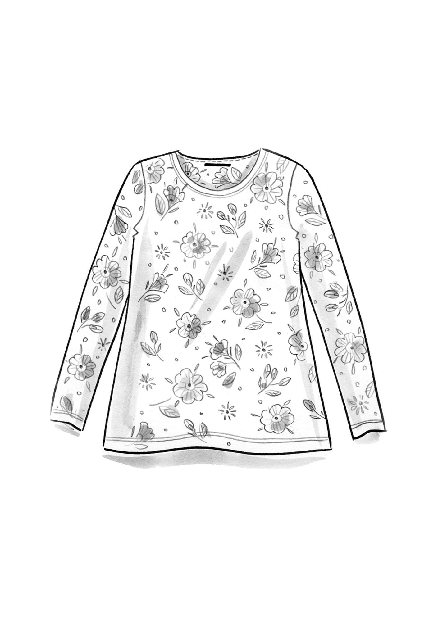 Shirt „Ingrid“ aus Lyocell/Elasthan pfauengrün