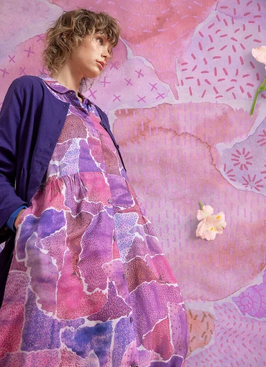 “Supernova” woven lyocell/linen dress