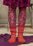 Socks in lambswool/recycled wool (tomato S/M)