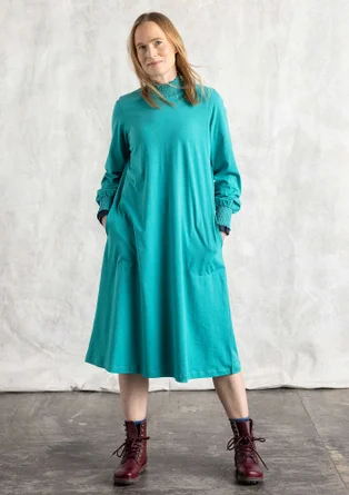 Jerseykleid aus Bio-Baumwolle - orientgrün