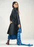 “Olivia” woven organic cotton dress (black S)