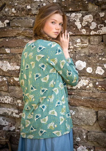 Bluse "Dolores" i økologisk bomuld/modal - malurt
