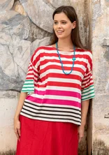 Bluse "Kochi" i økologisk bomuld/modal - skovjordbær