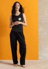 Jerseytop aus Bio-Baumwolle - schwarz