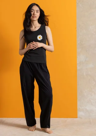 Jerseytop aus Bio-Baumwolle - schwarz