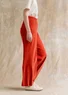 Pantalon en velours de coton biologique/polyester recyclé (brique M)