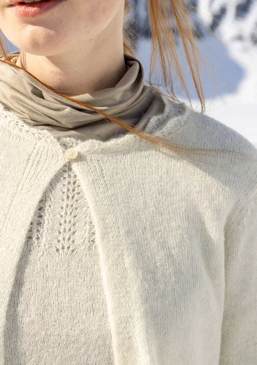 Cardigan "Forgetmenot" i alpakamiks - ubleget