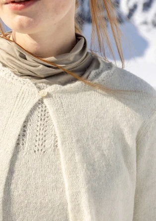 Cardigan "Forgetmenot" i alpakamiks - ubleget