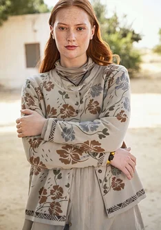 “Flow” organic/recycled cotton cardigan - dark natural