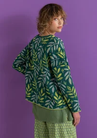 Neulepusero "Ophelia" ekologista/kierrätettyä puuvillaa - pullonvihreä