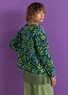 “Ophelia” organic/recycled cotton sweater (bottle green L)
