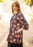 Blouse "Kristina" en coton biologique (noir S)
