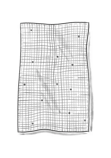 “Joy” organic cotton tablecloth - seaweed