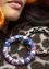 “Zuri” bracelet in organic cotton/recycled wood (sapphire blue L/XL)
