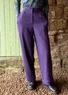 Einfarbige Hose „Frigg“ aus Bio-Baumwolle (brombeere L)
