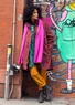 “Madison” parka in organic cotton with a removable vest (beetroot S)