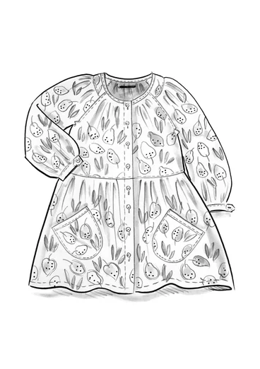 “Insta” organic cotton smock blouse - light oriental green