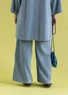 Pantalon en velours de coton biologique/polyester recyclé (bleu pigeon M)