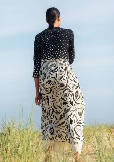 Kjol "Trollslända" i viskos - svart