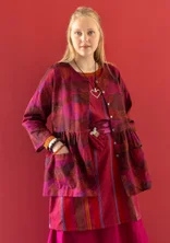 “Alaska” organic cotton/linen blouse - aubergine