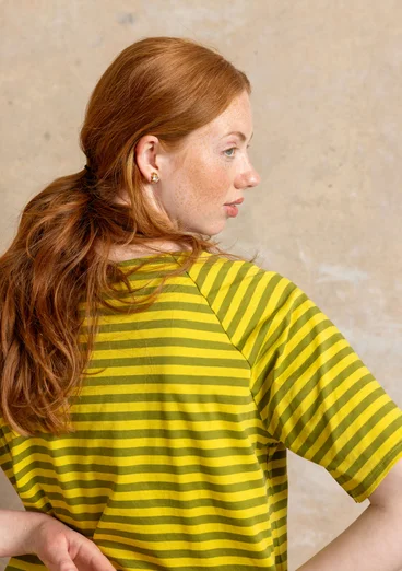 Basic-Streifenshirt aus Bio-Baumwolle - grünpfeffer-dijonsenf