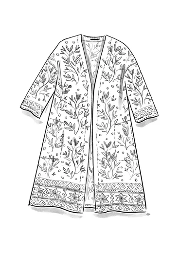 Kaftan "Mynta" i ekologisk bomull -